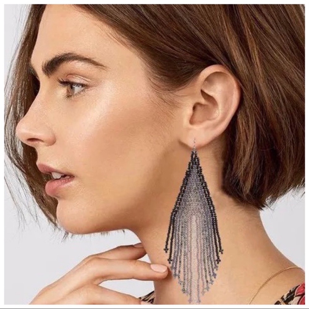 ๐2/$30 New Free People Violet Ombrรฉ Earrings - Picture 3 of 3
